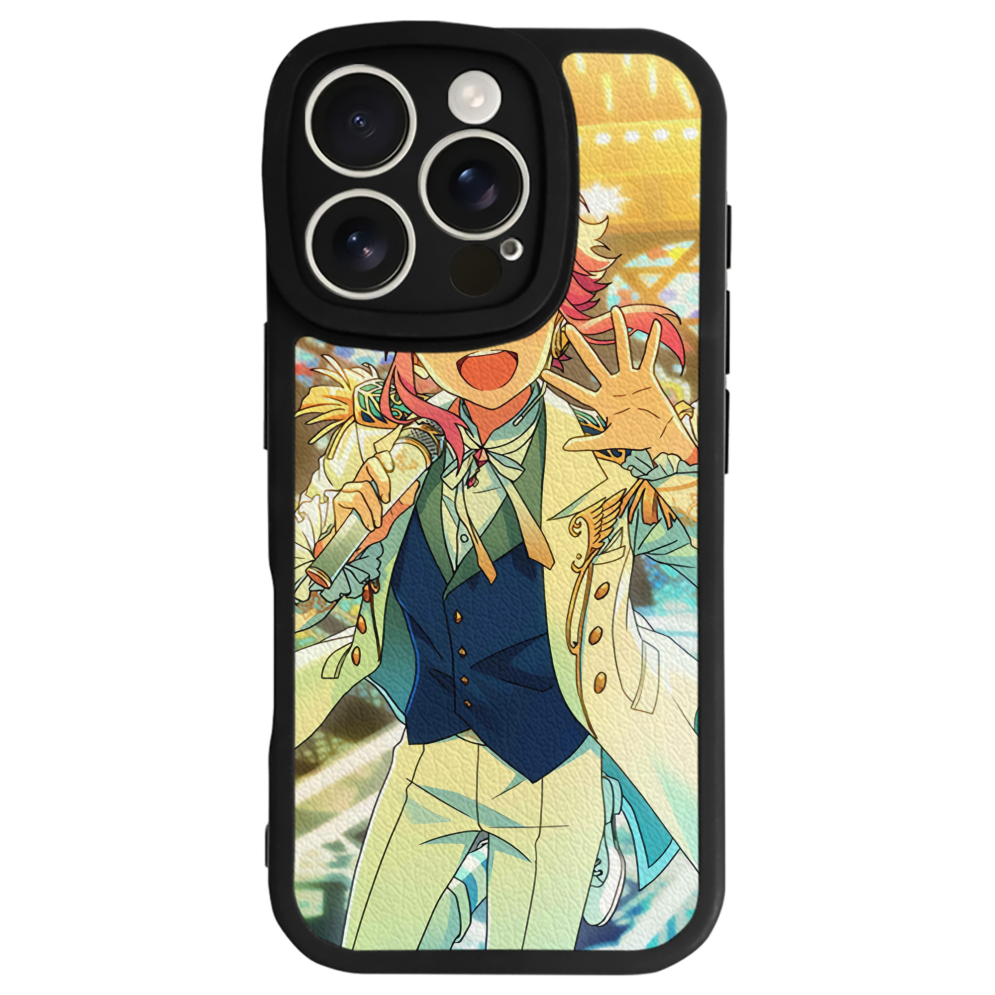 （画像用） あんさんぶるスターズ! Ensemble Stars 【iPhone 16シリーズ対応】シリコンスマホケース（レザー調） 材質：シリコン